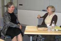 X-ray crystallographers Barbara Low and Helen Berman in 2012